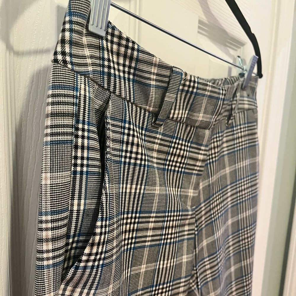 Women's Plaid Straight Leg Pant 7th Avenue New York & Company